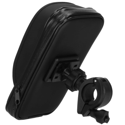 Taška na riadidlá bicykla s puzdrom na telefón SPRINGOS BA0093 čierna
