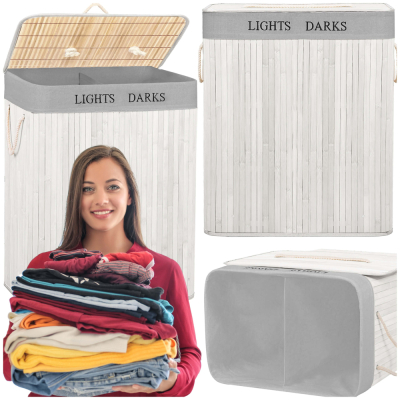 HA7504 BAMBUSOVÝ KÔŠ NA BIELIZEŇ