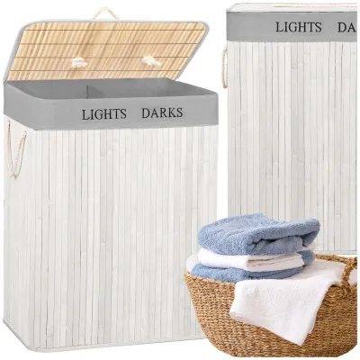 HA7504 BAMBUSOVÝ KÔŠ NA BIELIZEŇ