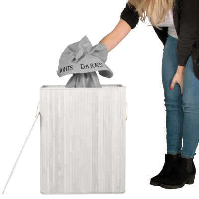 HA7504 BAMBUSOVÝ KÔŠ NA BIELIZEŇ