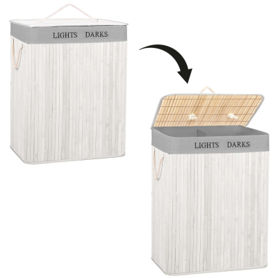 HA7504 BAMBUSOVÝ KÔŠ NA BIELIZEŇ