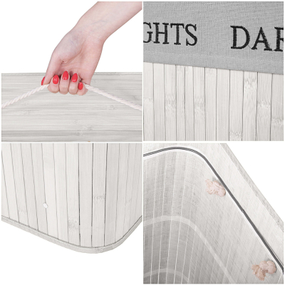 HA7504 BAMBUSOVÝ KÔŠ NA BIELIZEŇ