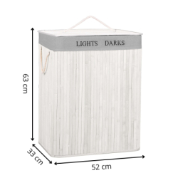 HA7504 BAMBUSOVÝ KÔŠ NA BIELIZEŇ