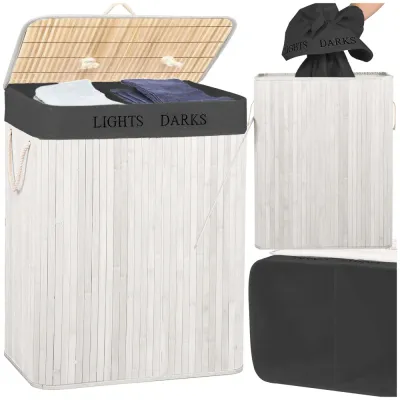 HA7505 BAMBUSOVÝ KÔŠ NA BIELIZEŇ