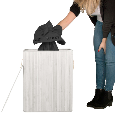 HA7505 BAMBUSOVÝ KÔŠ NA BIELIZEŇ