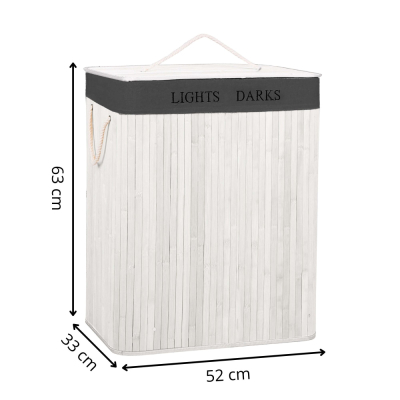 HA7505 BAMBUSOVÝ KÔŠ NA BIELIZEŇ