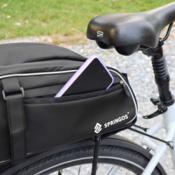 Taška na zadný nosič kolesa SPRINGOS BA0092 čierna