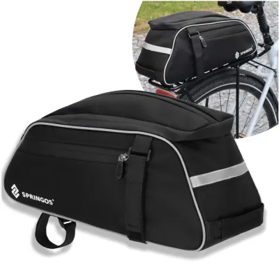 Taška na zadný nosič kolesa SPRINGOS BA0092 čierna