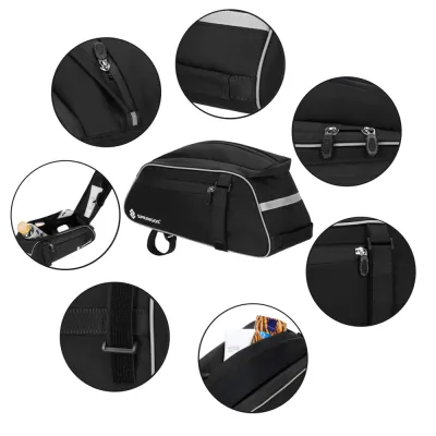 Taška na zadný nosič kolesa SPRINGOS BA0092 čierna