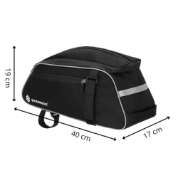 Taška na zadný nosič kolesa SPRINGOS BA0092 čierna