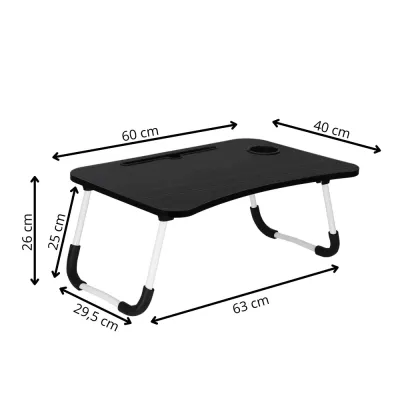 Stolík na notebook SPRINGOS HUB HA4010 čierny
