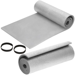 Hliníková karimatka 180x50 cm SPRINGOS SOLARIS sivá