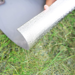 Hliníková karimatka 180x50 cm SPRINGOS SOLARIS sivá