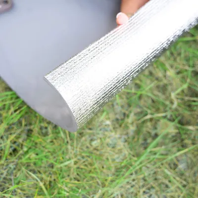 Hliníková karimatka 180x50 cm SPRINGOS SOLARIS sivá