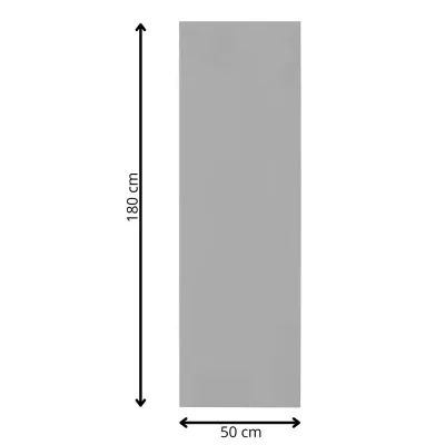 Hliníková karimatka 180x50 cm SPRINGOS SOLARIS sivá