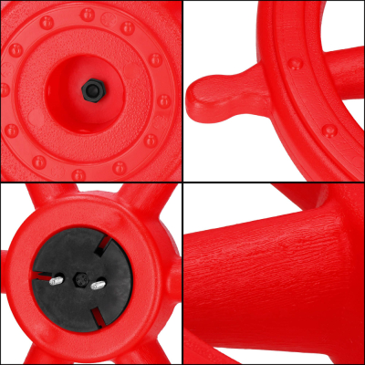 Kapitánske kormidlo 53 cm SPRINGOS KG0038 červené