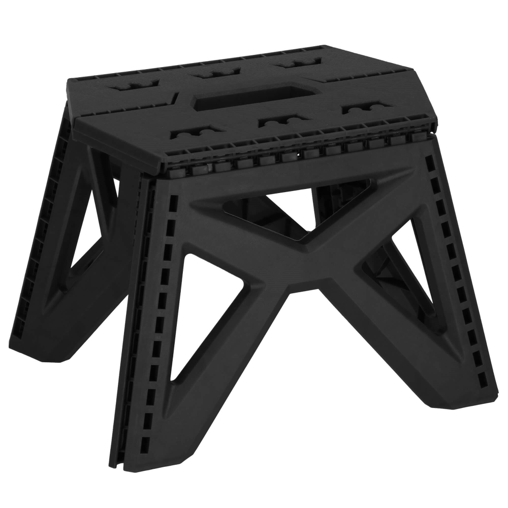 Skladacia stolička SPRINGOS STAX čierna