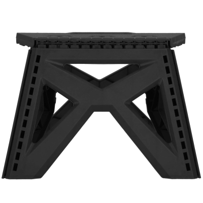 Skladacia stolička SPRINGOS STAX čierna