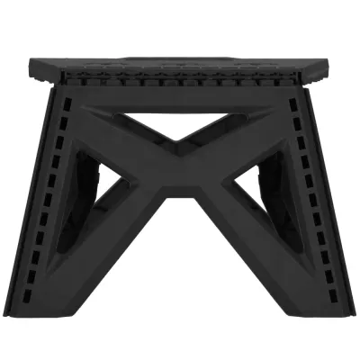 Skladacia stolička SPRINGOS STAX čierna