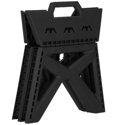 Skladacia stolička SPRINGOS STAX čierna