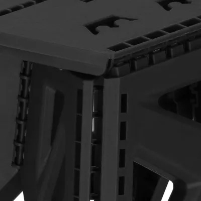 Skladacia stolička SPRINGOS STAX čierna