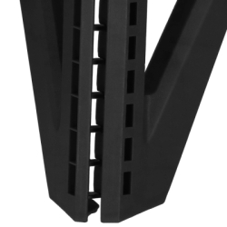 Skladacia stolička SPRINGOS STAX čierna