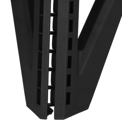 Skladacia stolička SPRINGOS STAX čierna