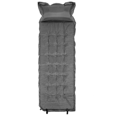 Samonafukovacia karimatka s vankúšom 193x66x3,5 cm SPRINGOS TERRA sivá