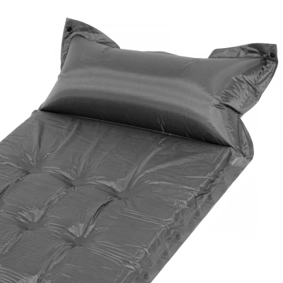Samonafukovacia karimatka s vankúšom 193x66x3,5 cm SPRINGOS TERRA sivá