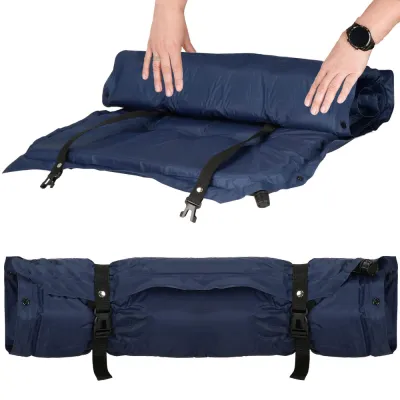 Samonafukovacia karimatka s vankúšom 193x66x3, 5 cm SPRINGOS TERRA modrá