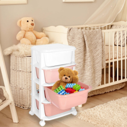 Skrinka na kolieskach 4 zásuvky SPRINGOS HA0212