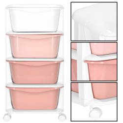 Skrinka na kolieskach 4 zásuvky SPRINGOS HA0212