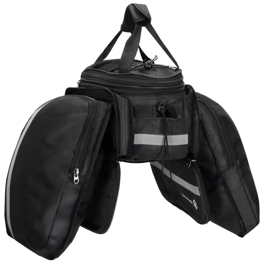 Taška na zadný nosič kolesa SPRINGOS BA0091 čierna