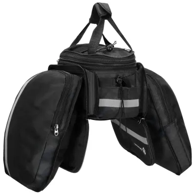 Taška na zadný nosič kolesa SPRINGOS BA0091 čierna