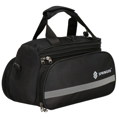 Taška na zadný nosič kolesa SPRINGOS BA0091 čierna