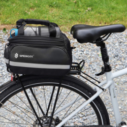 Taška na zadný nosič kolesa SPRINGOS BA0091 čierna