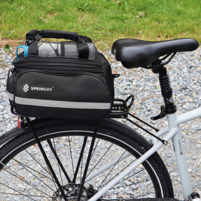 Taška na zadný nosič kolesa SPRINGOS BA0091 čierna