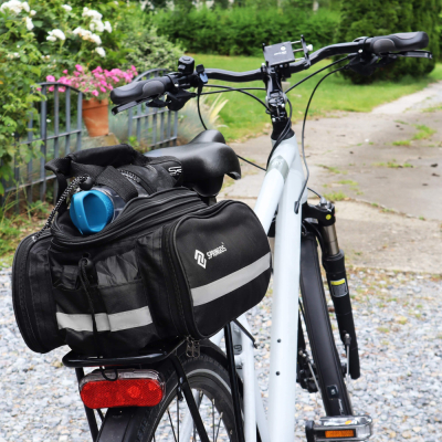Taška na zadný nosič kolesa SPRINGOS BA0091 čierna