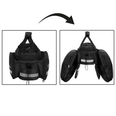 Taška na zadný nosič kolesa SPRINGOS BA0091 čierna