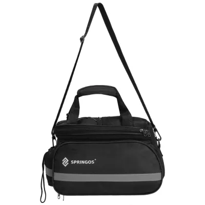 Taška na zadný nosič kolesa SPRINGOS BA0091 čierna