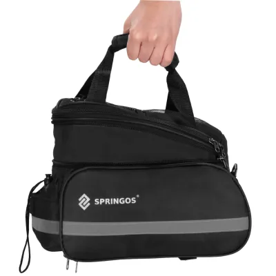 Taška na zadný nosič kolesa SPRINGOS BA0091 čierna