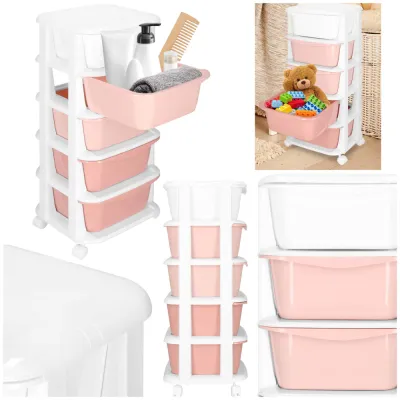 Skrinka na kolieskach 5 zásuviek SPRINGOS HA0211