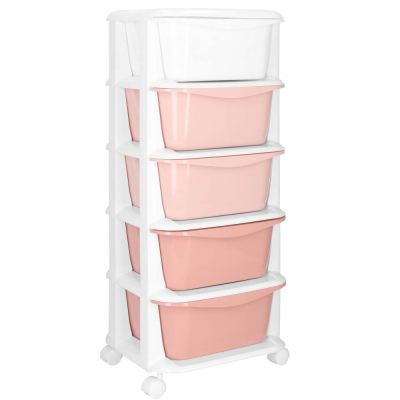 Skrinka na kolieskach 5 zásuviek SPRINGOS HA0211