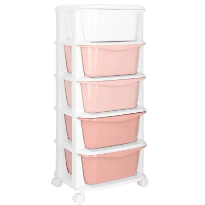 Skrinka na kolieskach 5 zásuviek SPRINGOS HA0211