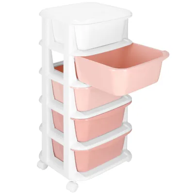 Skrinka na kolieskach 5 zásuviek SPRINGOS HA0211