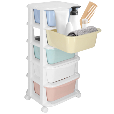 Skrinka na kolieskach 5 zásuviek SPRINGOS HA0213