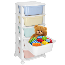 Skrinka na kolieskach 5 zásuviek SPRINGOS HA0213