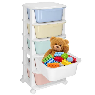 Skrinka na kolieskach 5 zásuviek SPRINGOS HA0213