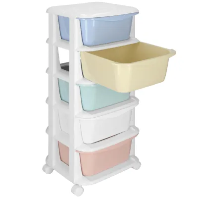 Skrinka na kolieskach 5 zásuviek SPRINGOS HA0213