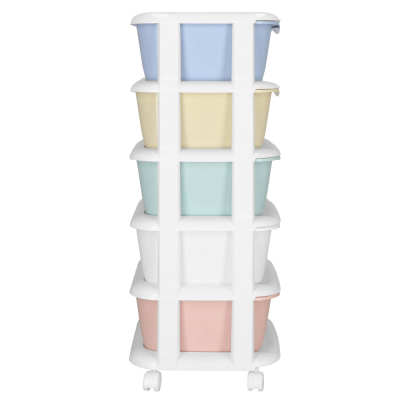 Skrinka na kolieskach 5 zásuviek SPRINGOS HA0213